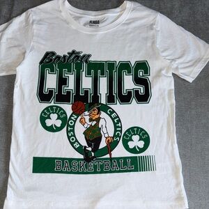 NBA Kids Boston Celtics White Short Sleeve T-Shirt